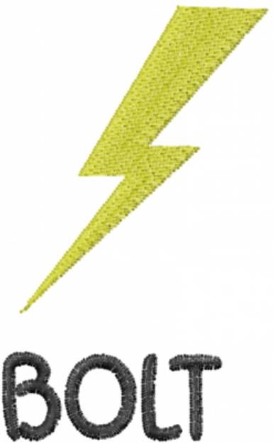 Picture of Bolt Strike Machine Embroidery Design