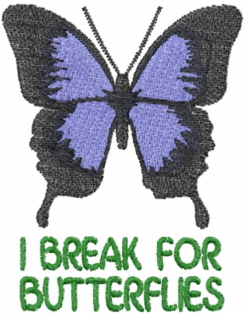 Picture of Butterfly Break Machine Embroidery Design