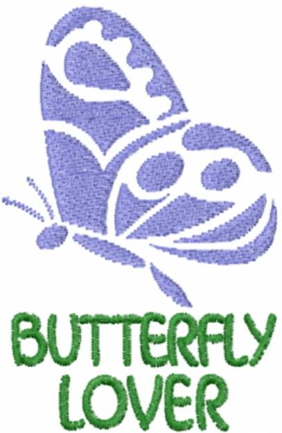 Picture of Blue Butterfly Lover Machine Embroidery Design