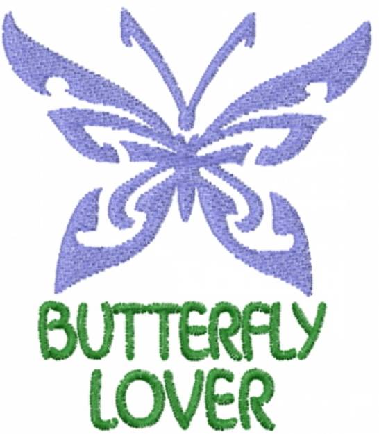 Picture of Butterfly Lover Blue Machine Embroidery Design
