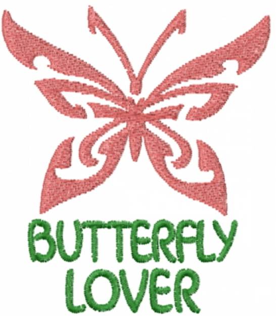 Picture of Butterfly Lover Red Machine Embroidery Design