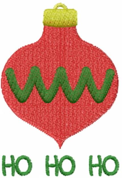 Picture of Ornament HO HO HO Machine Embroidery Design