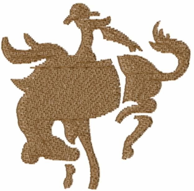Picture of Cowboy Bronco Machine Embroidery Design