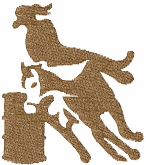 Picture of Cowboy Barrel Racing Machine Embroidery Design