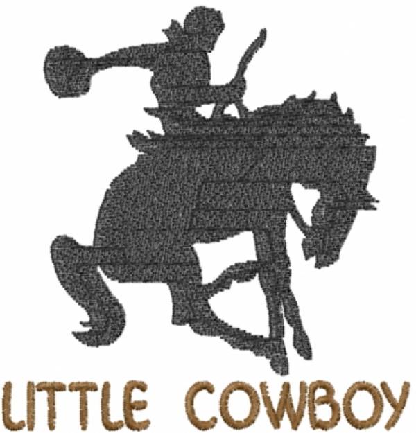 Picture of Little Cowboy Bronco Machine Embroidery Design
