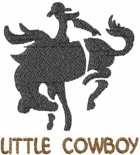 Picture of Little Cowboy Rodeo Machine Embroidery Design