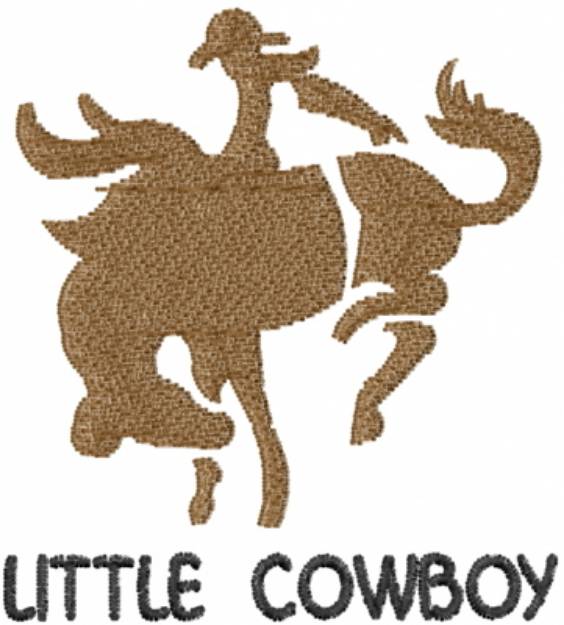 Picture of Little Cowboy Western Machine Embroidery Design