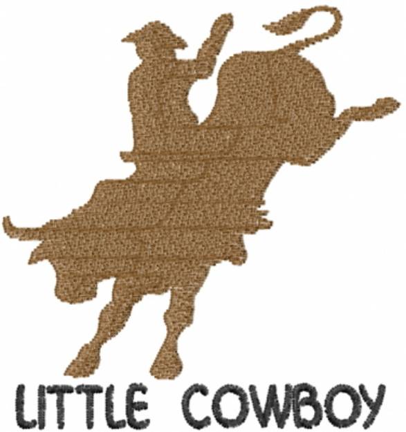 Picture of Bull Rider Cowboy Machine Embroidery Design
