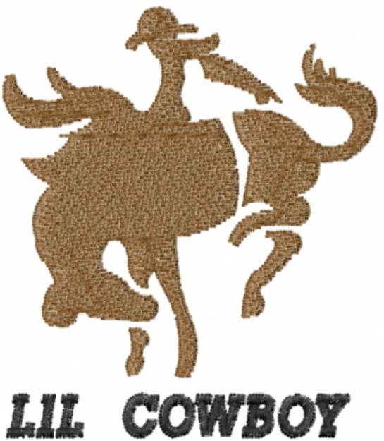 Picture of Bronco Lil Cowboy Machine Embroidery Design