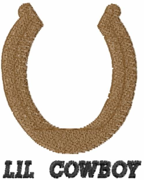 Picture of Horseshoe Lil Cowboy Machine Embroidery Design