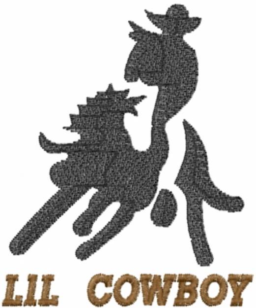 Picture of CowboyLil Cowboy Bull Rider Machine Embroidery Design