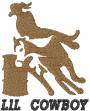 Picture of Barrel Racing Cowboy Machine Embroidery Design