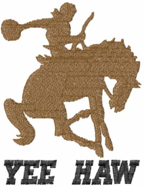 Picture of Yee Haw Cowboy Machine Embroidery Design