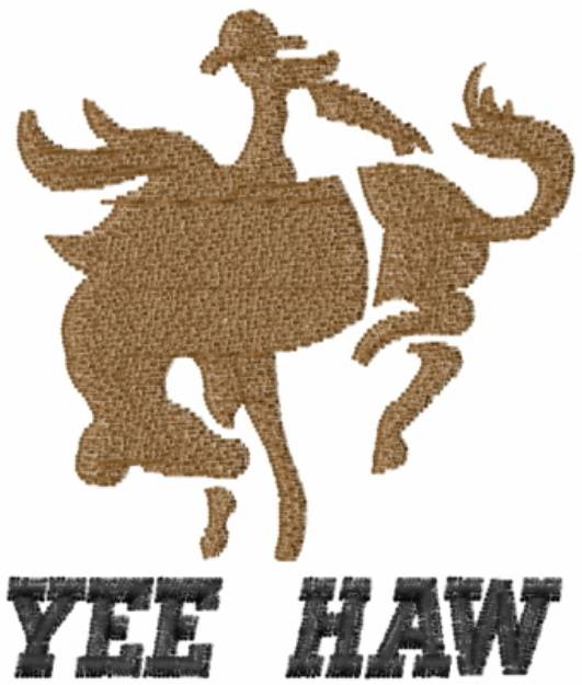Picture of Yee Haw Bronco Machine Embroidery Design