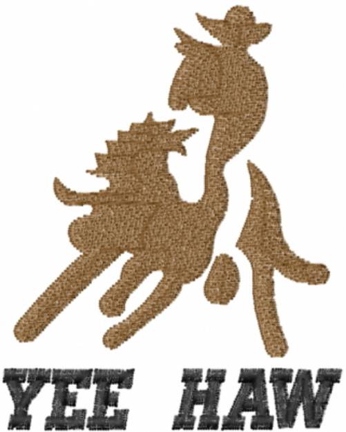 Picture of Yee Haw Bull Machine Embroidery Design
