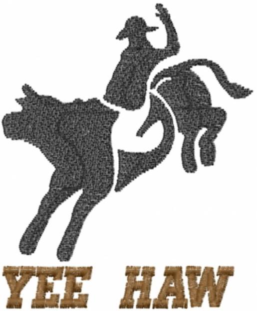 Picture of Yee Haw Cow Machine Embroidery Design
