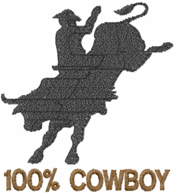 Picture of Bronco Cowboy Machine Embroidery Design