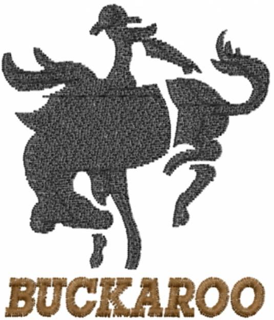 Picture of Cowboy Buckaroo Machine Embroidery Design