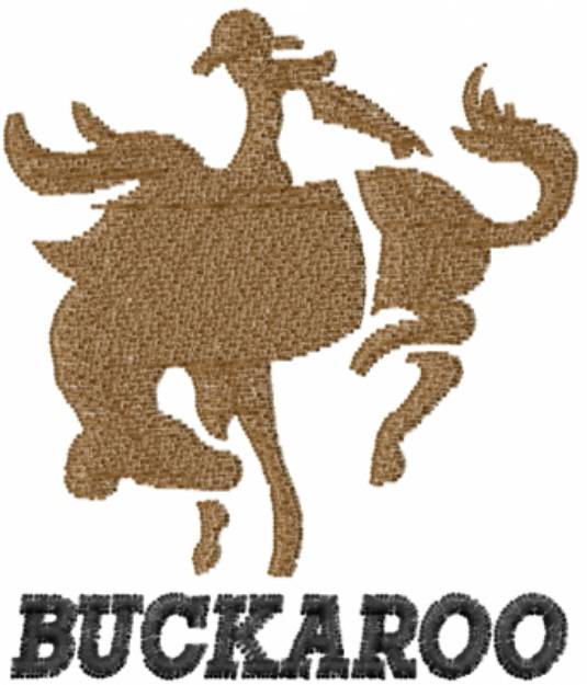 Picture of Buckaroo Cowboy Machine Embroidery Design