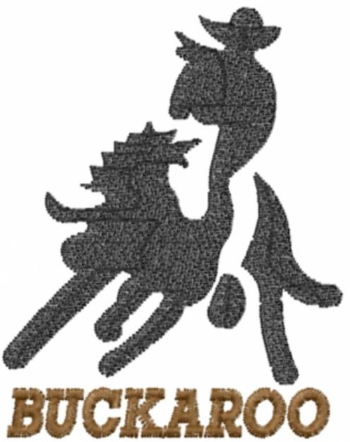 Picture of Bull Rider Buckaroo Machine Embroidery Design