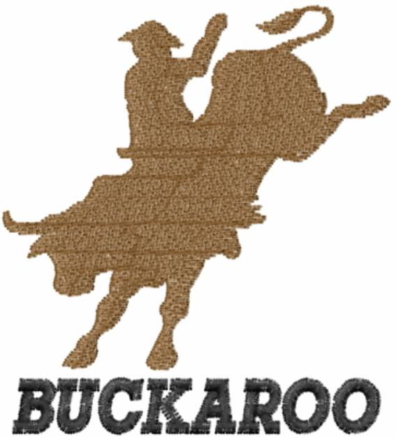 Picture of Buckaroo Bull Riding Machine Embroidery Design