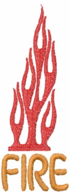 Picture of Flame Fire Machine Embroidery Design