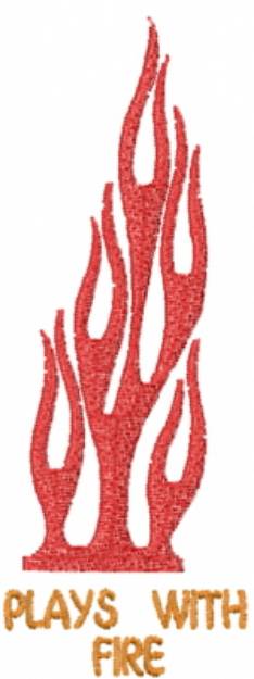 Picture of Flames Play Machine Embroidery Design