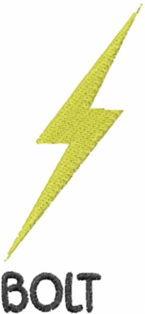 Picture of Lightning Bolt Machine Embroidery Design