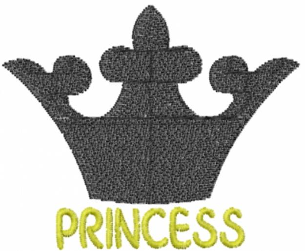 Picture of Princess Crown Machine Embroidery Design