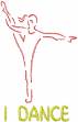 Picture of I DANCE Red Machine Embroidery Design