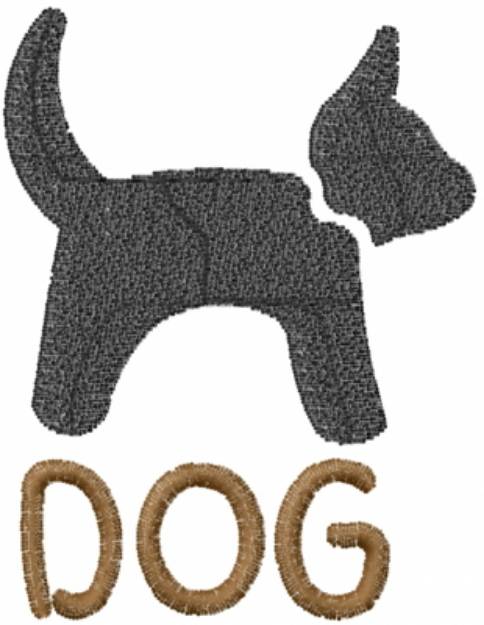 Picture of Dog Pup Machine Embroidery Design