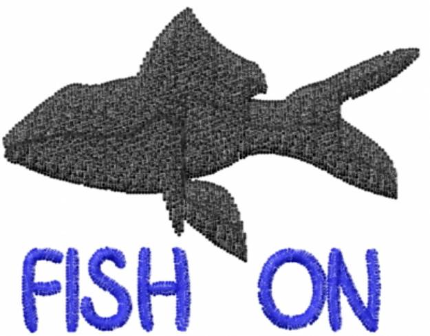Picture of Fish On Stencil Machine Embroidery Design