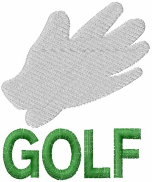 Picture of Golf Glove Machine Embroidery Design