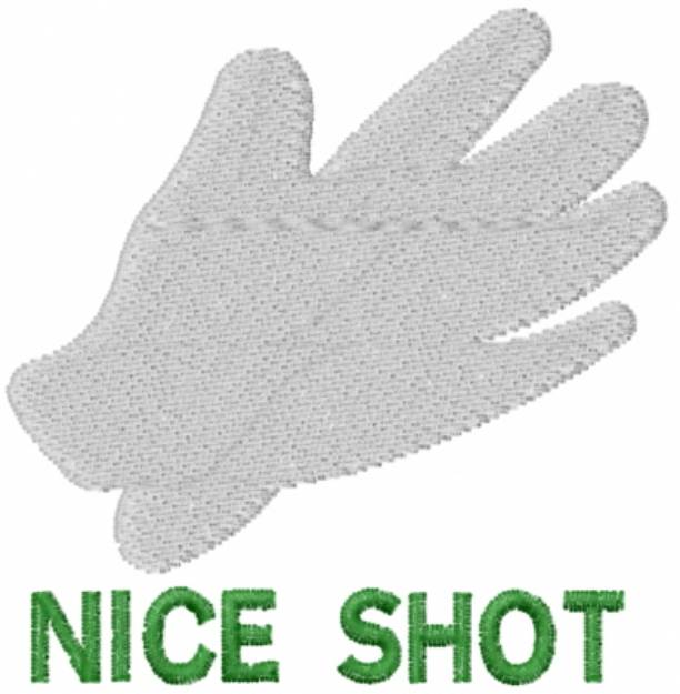 Picture of Golf Glove Nice Shot Machine Embroidery Design