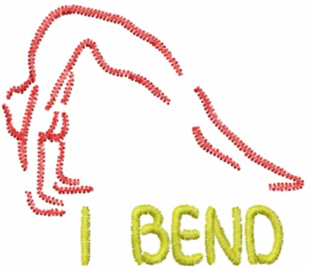 Picture of I Bend Red Machine Embroidery Design