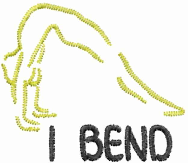 Picture of I Bend Gold Machine Embroidery Design