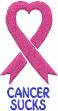 Picture of Cancer Pink Ribbon Machine Embroidery Design
