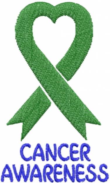 Picture of Awareness Ribbon Green Machine Embroidery Design
