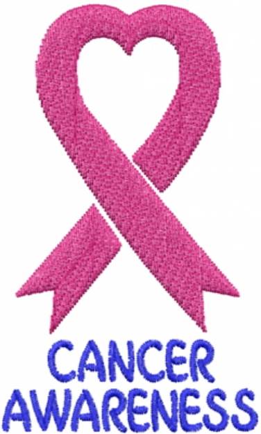 Picture of Awareness Ribbon Pink Machine Embroidery Design