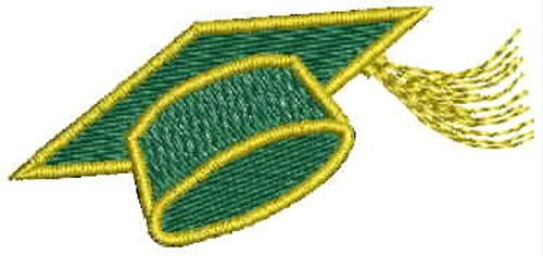 Graduation Cap Machine Embroidery Design