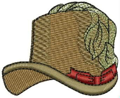 Victorian Hat Machine Embroidery Design