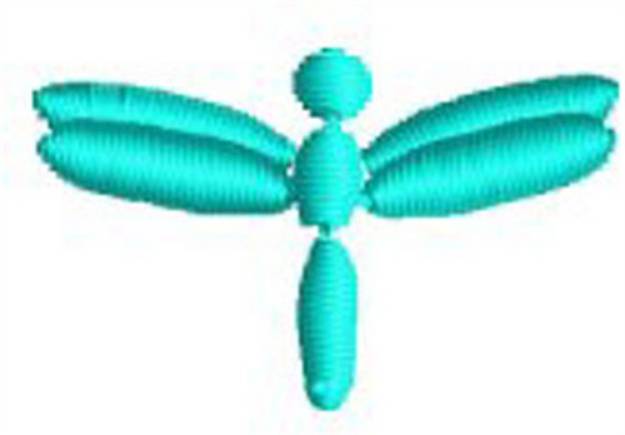 Picture of Tiny Dragonfly Machine Embroidery Design