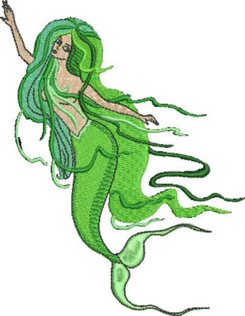 Picture of Graceful Mermaid Machine Embroidery Design