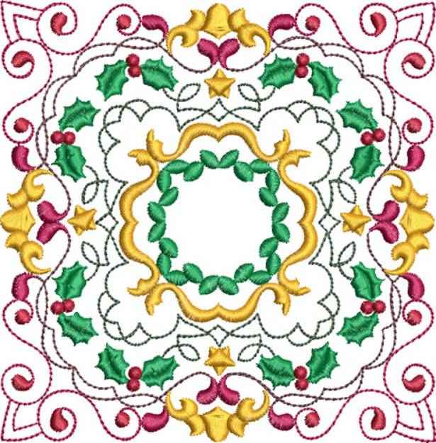 Picture of Christmas Pattern Blocks Machine Embroidery Design