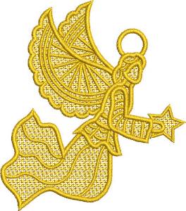 Picture of FSL Angel With Stars Machine Embroidery Design