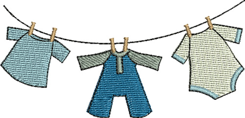 Baby Boy Clothes Line Machine Embroidery Design