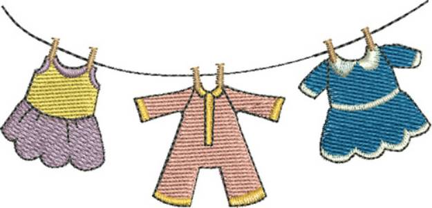 Picture of Baby Girl Clothes Line Machine Embroidery Design
