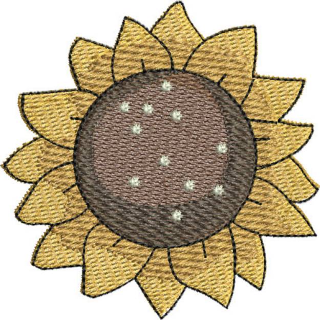 Picture of Sunflower Harvest Machine Embroidery Design