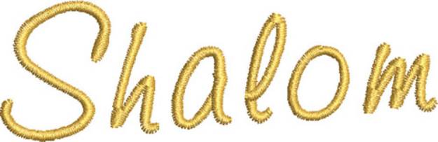 Picture of Gold Shalom Machine Embroidery Design
