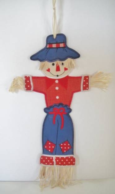 Picture of Scarecrow Wall Hanging for 6" x 10" Hoop Machine Embroidery Design